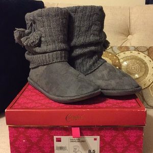 Dark Grey Boots